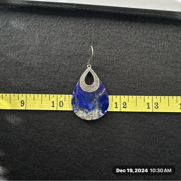John Hardy Lapis Teardrop Earrings NWOT - Picture 8 of 8